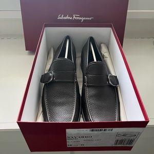 Salvatore Ferragamo Navarro Bit Men’s Loafer Size 10.5 Hickory Calf